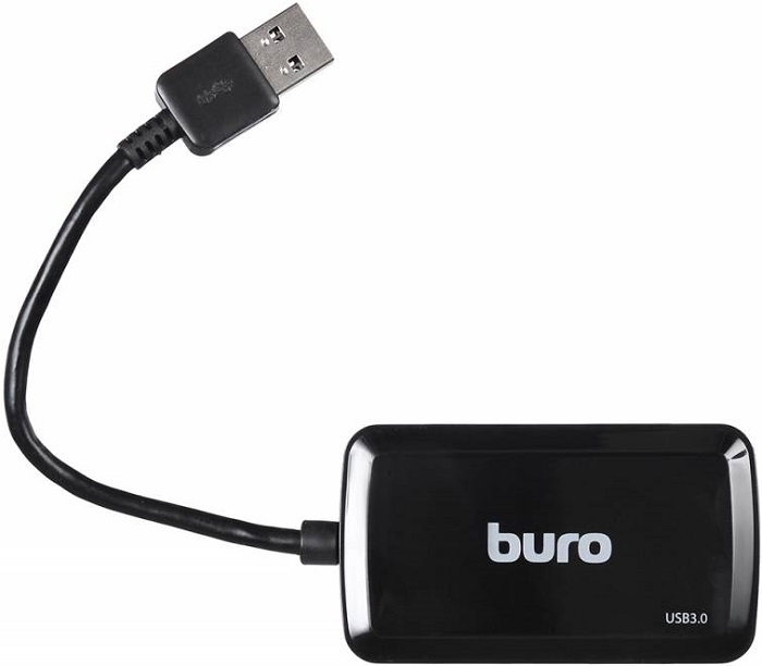 USB-хаб Buro BU-HUB4-U3.0-S; 4 порта; 0.2