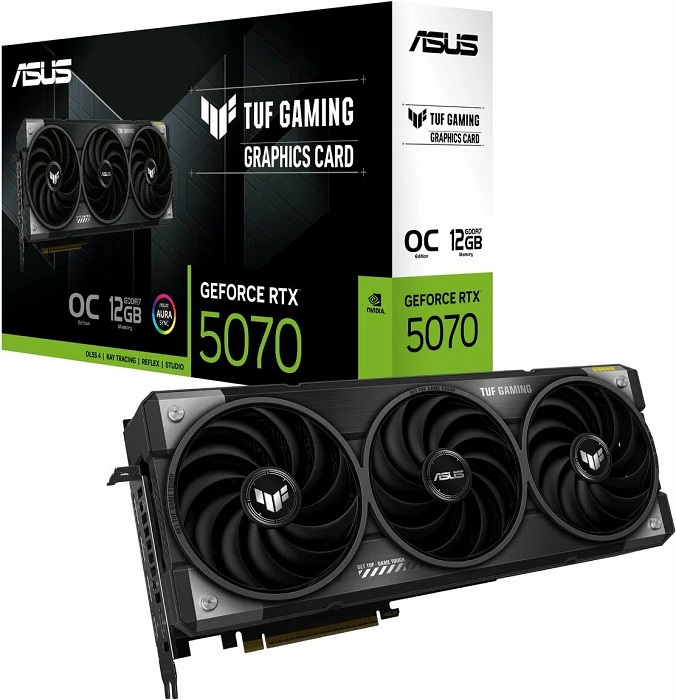Видеокарта nVidia RTX 5070 Asus TUF-RTX5070-O12G-GAMING