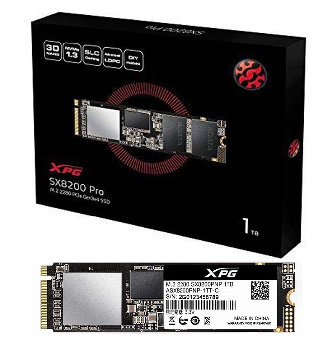 SSD-накопитель M.2 NVMe 1Тб A-Data SX8200