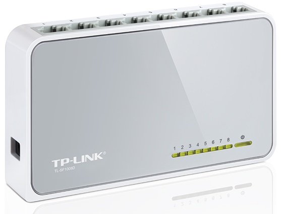 Коммутатор TP-Link TL-SF1008D; 8xRJ-45; 100 Мбит/с;
