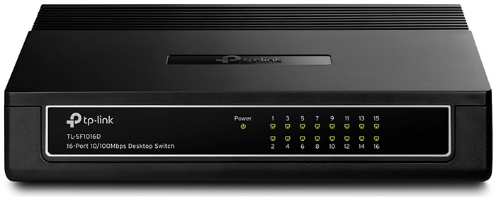Коммутатор TP-Link TL-SF1016D; 16xRJ-45; 100 Мбит/с;