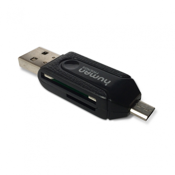 Карт-ридер OTG Human Friends Crosser Black;