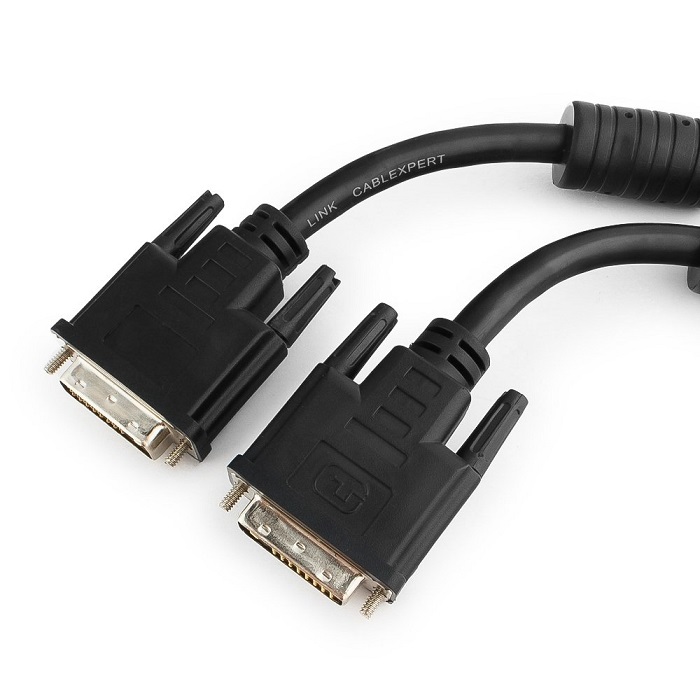 Кабель DVI Cablexpert (CC-DVI2-BK-6); DVI-D; 1,8