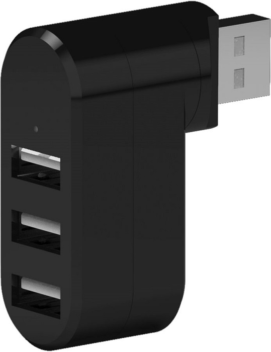 USB-хаб Ritmix CR-2301 Black; 3 порта;