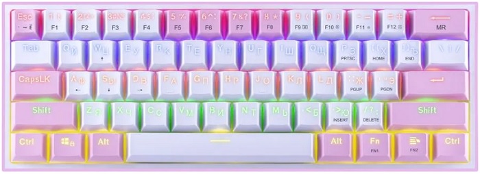 Клавиатура Redragon Fizz (70672); механическая; Outemu