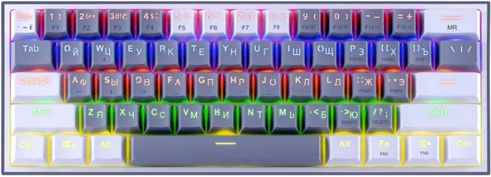 Клавиатура Redragon Fizz (70675); механическая; Outemu