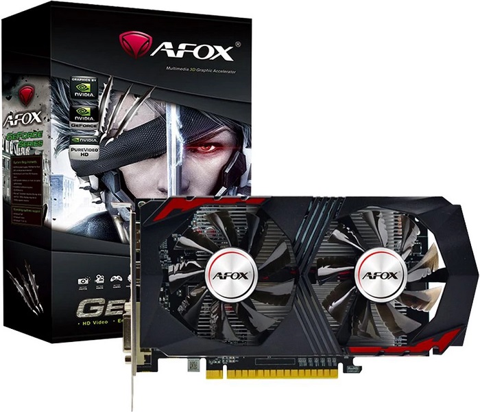 Видеокарта nVidia GTX 1050Ti AFOX AF1050TI-4096D5H2-V6;