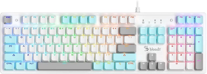 Клавиатура A4Tech Bloody S520N White; механическая;