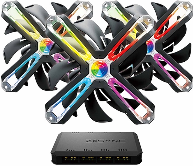 Вентилятор 120мм (набор 3 шт.+ контроллер