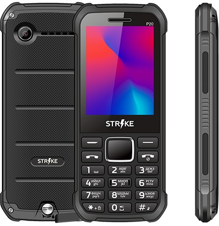 Мобильный телефон Strike P20 Black; 2.4”(320x240);