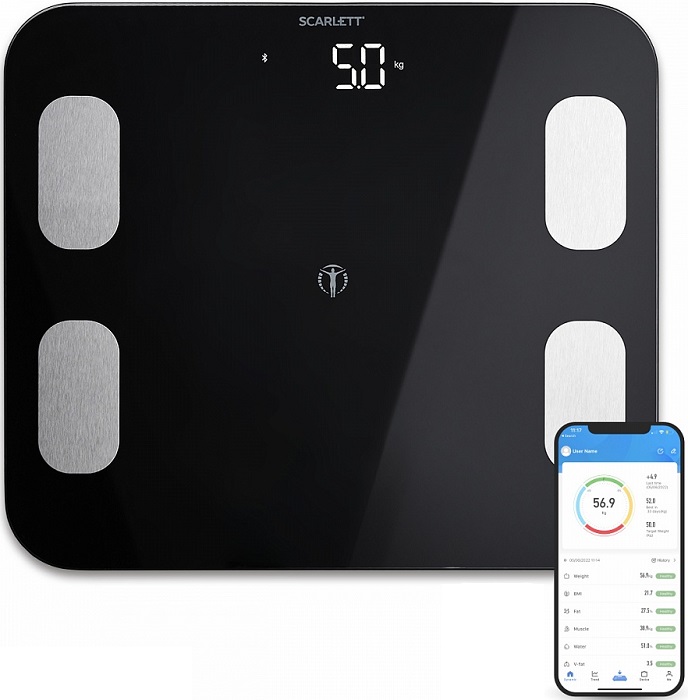 Весы напольные с анализатором Scarlett SC-BS33ED46;