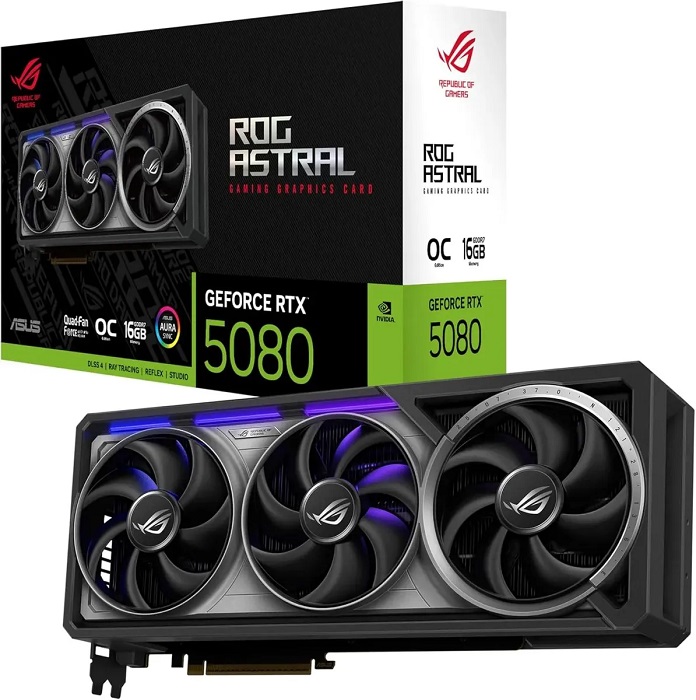 Видеокарта nVidia RTX 5080 Asus ROG-ASTRAL-RTX5080-O16G-GAMING