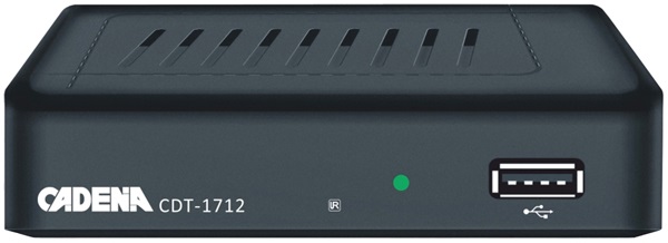 Цифровой ресивер DVB-T2 Cadena CDT-1712; HDMI,USB,RCA;