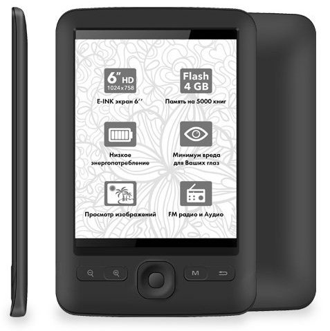 Электронная книга BQ Poem Black (BQ-R002);