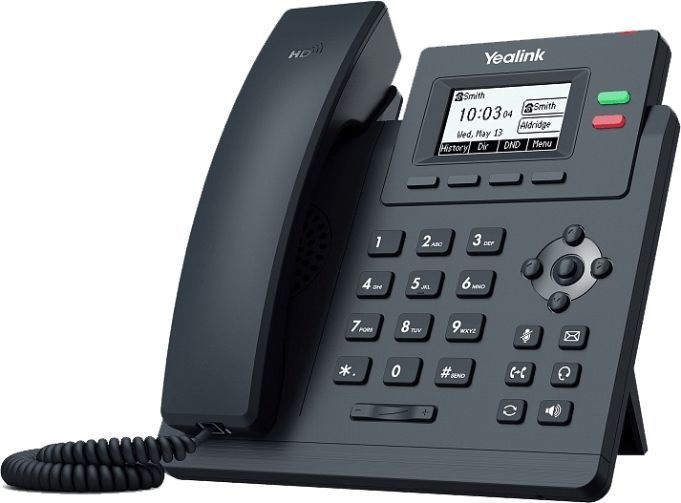 SIP-телефон Yealink SIP-T31P; ЖК-дисплей(132x64), 2 SIP-аккаунта,PoE;