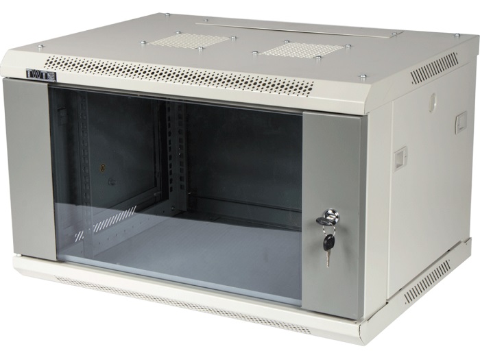 Шкаф коммутационный Lanmaster Pro (TWT-CBWPG-9U-6X4-GY)