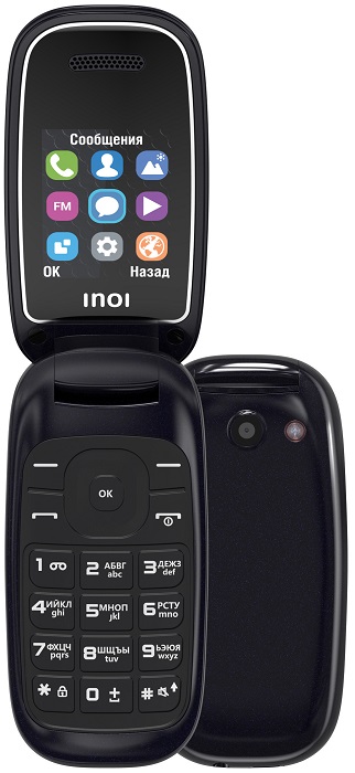 Мобильный телефон INOI 108R Black; 1.8"(160х128);