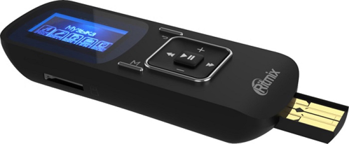 MP3-плеер Ritmix RF-3490 Black (RF-3490); 1"(128x64);