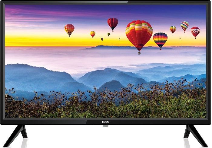 Телевизор 24" BBK 24LEM-1072/T2C; LED; 1366x768;