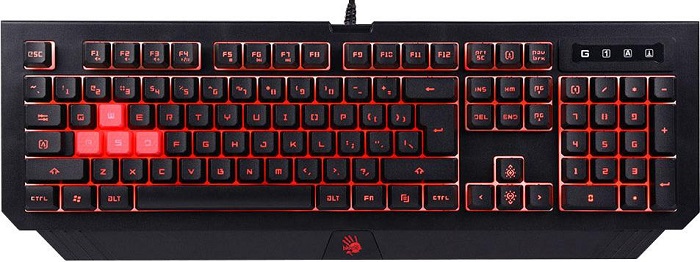 Клавиатура A4Tech Bloody B125; мембранная; 9