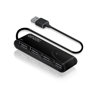 USB-хаб Ginzzu GR-424UB; 4 порта; 0.15