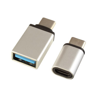 Переходник OTG TypeC Ginzzu (GC-885S); TypeC-microUSB/TypeC-USB