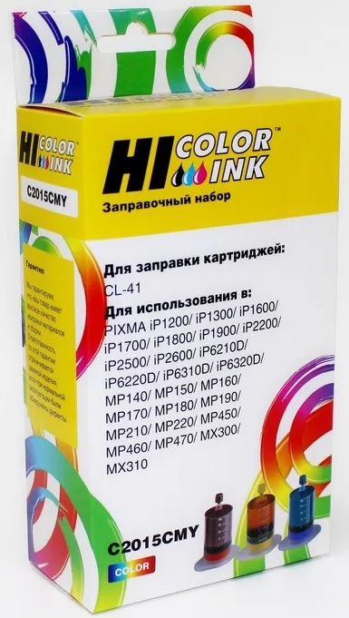 Заправочный набор Hi-Black CL-41 (C2015CMY); для