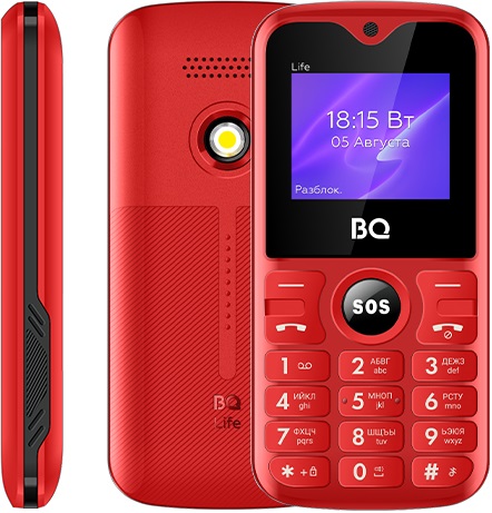Мобильный телефон BQ Life Red+Black (BQ-1853);