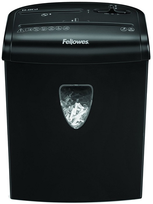 Шредер Fellowes PowerShred H-8CD (CRC46845); черный/серый