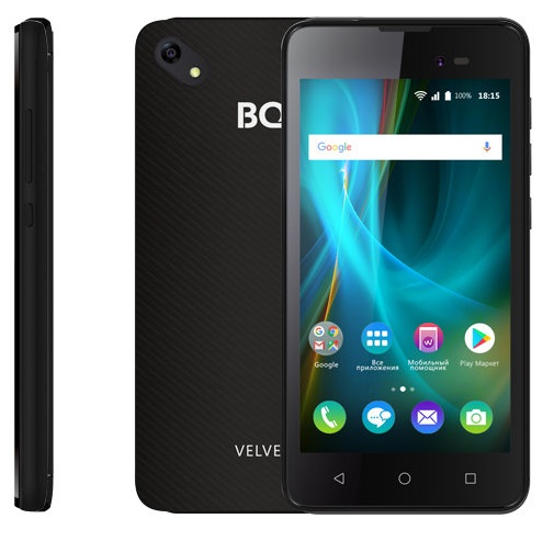 Смартфон BQ Velvet 1/8Гб Black (BQ-5035);