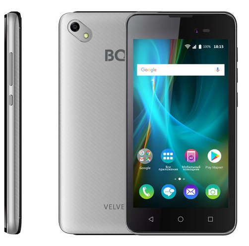 Смартфон BQ Velvet 1/8Гб Silver (BQ-5035);
