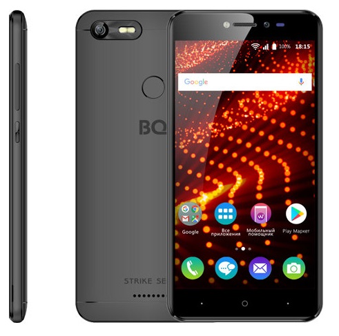 Смартфон BQ StrikeSelfie 1/8Гб Black (BQ-5204);