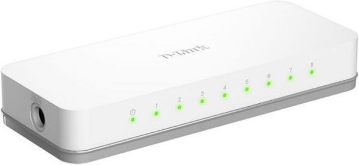 Коммутатор D-Link DES-1008C/B1A; 8xRJ-45; 100 Мбит/сек;