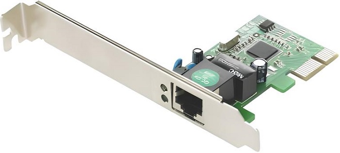 Сетевая карта PCIe Gembird NIC-GX1; до