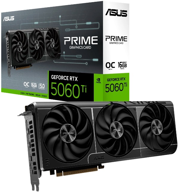 Видеокарта nVidia RTX 5060Ti Asus PRIME-RTX5060TI-O16G