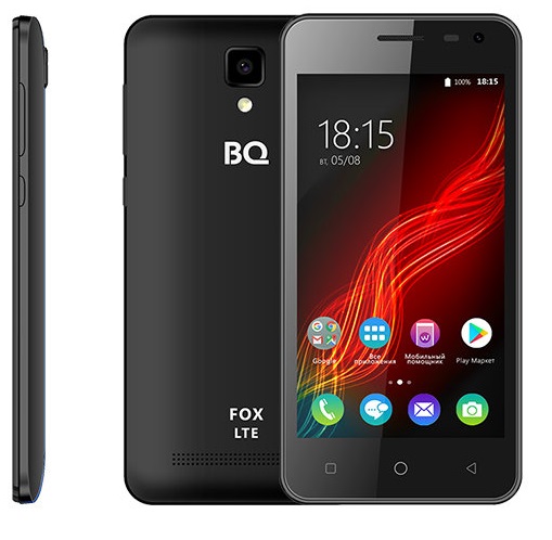 Смартфон BQ FoxLTE 1/8Гб Black (BQ-4500L);