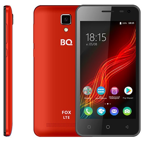 Смартфон BQ FoxLTE 1/8Гб Red (BQ-4500L);