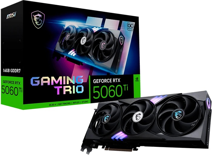 Видеокарта nVidia RTX 5060Ti MSI RTX