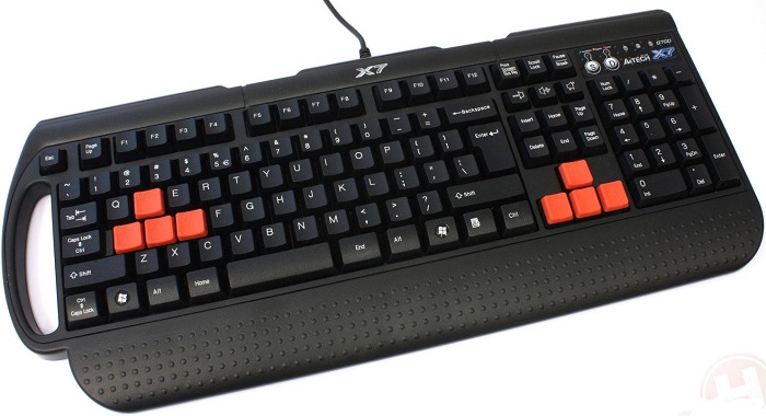 Клавиатура A4Tech X7-G700; мембранная; 3 доп.клавиши;
