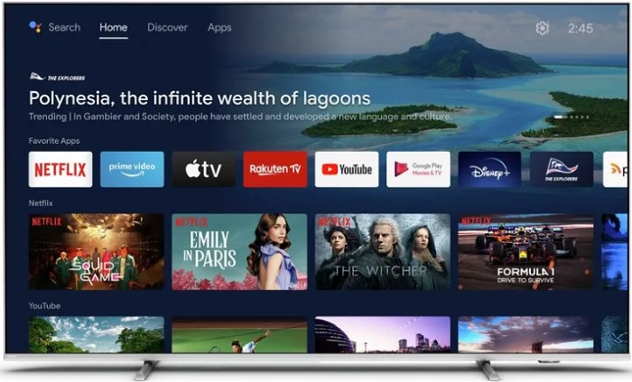 Телевизор 55" Philips 55PUS8057/60; Direct LED;