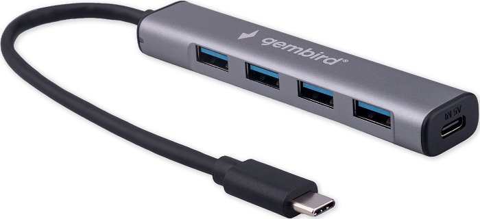 USB-хаб TypeC Gembird UHB-C474; 5 портов