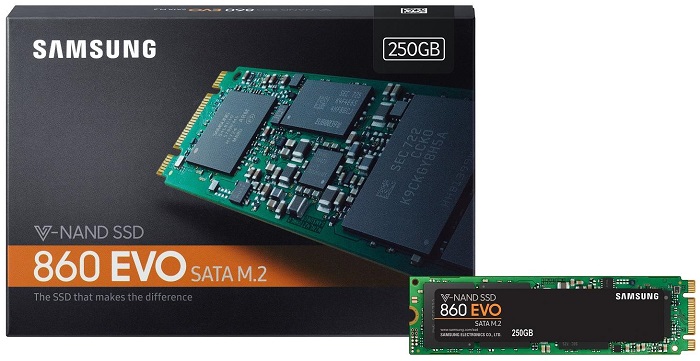 SSD-накопитель M.2 250Гб Samsung 860 EVO