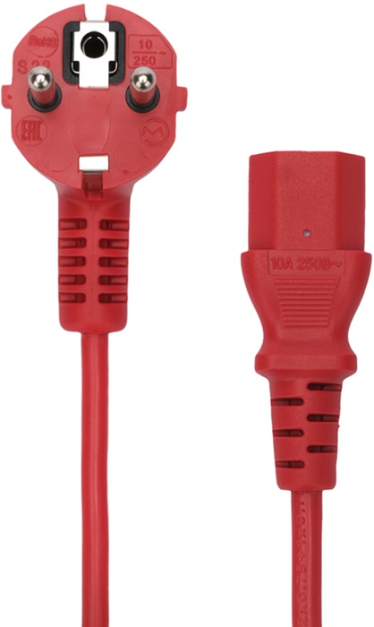 Кабель питания Cablexpert (PC-186-VDE-R-1.8M); Schuko- C13;