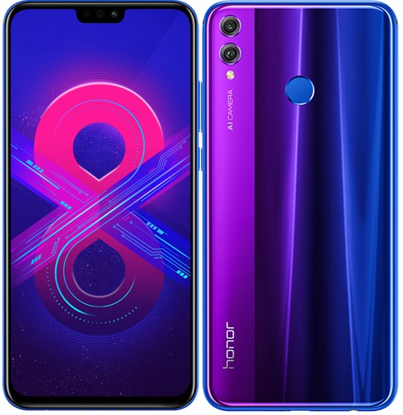 Смартфон Honor 8X 4/64Гб Phantom Blue