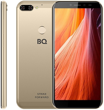 Смартфон BQ StrikeForwardNew 2/16Гб Gold (BQ-5528L);