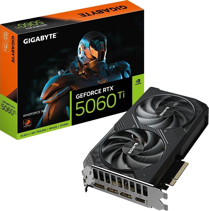 Видеокарта nVidia RTX 5060Ti Gigabyte GV-N506TWF2-16GD;