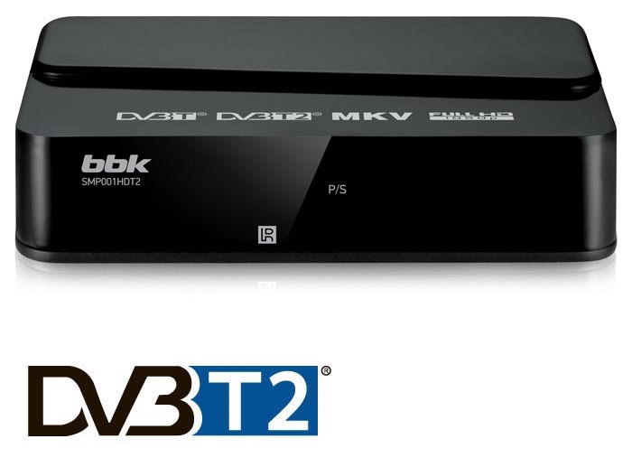 Цифровой ресивер DVB-T2 BBK (SMP001HDT2); HDMI,USB,RCA;