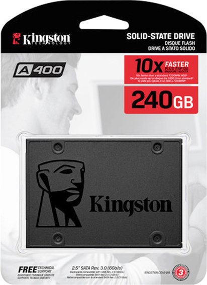 SSD-накопитель 2.5" 240Гб Kingston A400 (SA400S37/240G);