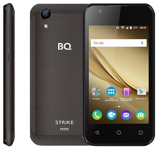 Смартфон BQ StrikeMini 1/8Гб Black Brushed