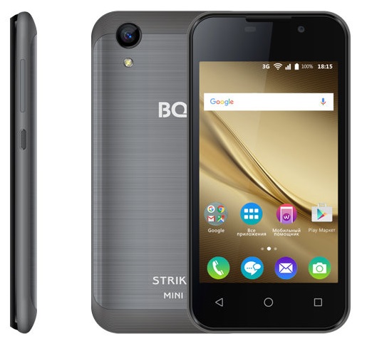 Смартфон BQ StrikeMini 1/8Гб Dark Grey